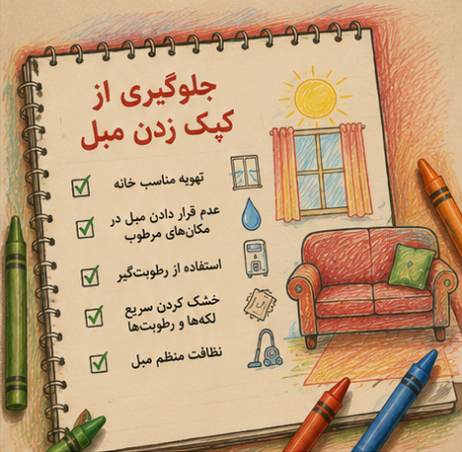 جلوگیری از کپک زدن مبل